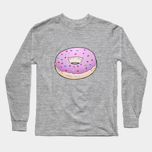 Donut Light Purple Glaze Sprinkles Long Sleeve T-Shirt